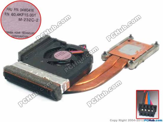Picture of Lenovo ThinkPad T420 Series Cooling Fan  M-232C-2, w10x4x4, Heatsink Fan 