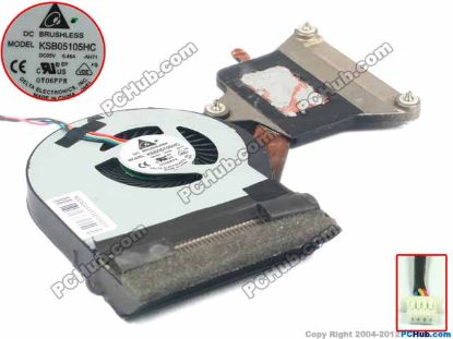 Picture of Lenovo V470 Series Cooling Fan  AH71, w60x4x4, 5V 0.45A, Heatsink Fan 