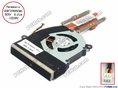 Picture of Lenovo ThinkPad X121e Cooling Fan  4W2215 DC5V 0.21A,  Heatsink fan, New