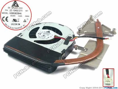 Picture of Delta Electronics KSB0605HA Cooling Fan  P/N:23.10492.011, 5V, Heatsink fan