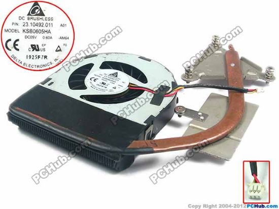 Picture of Delta Electronics KSB0605HA Cooling Fan  P/N:23.10492.011, 5V, Heatsink fan