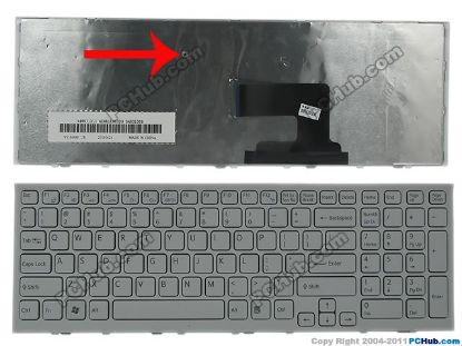 Picture of Sony Vaio VPCEH Series Keyboard 148971311, US, White, "New"