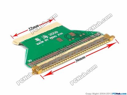 Picture of UPH OECV079 LCD Cable Converter 30 flat to 22mm 20 pin X 15mm