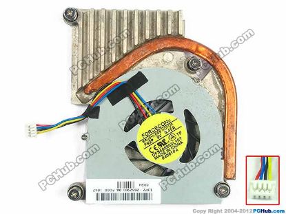 Picture of Forcecon DFS400805L10T Cooling Fan  F92P, 5V 0.45A, Heatsink fan