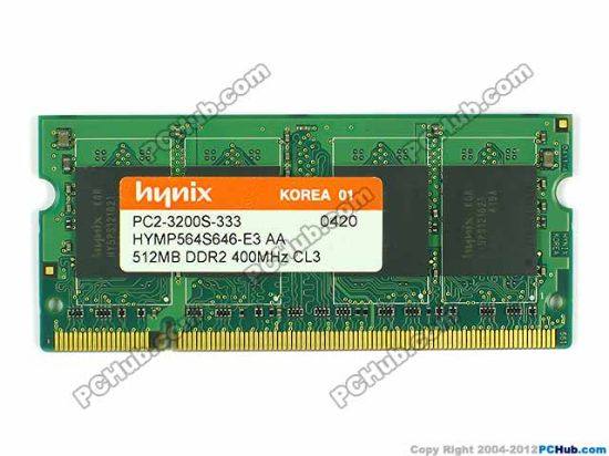Picture of Hynix HYMP564S646-E3 Laptop DDR2-400 512MB