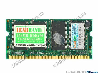 Picture of Hynix LU5DU56I622DT-D43 Laptop DDR-400 256MB