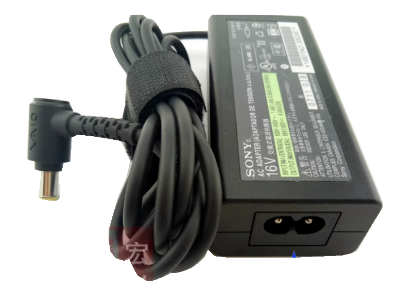 Picture of Sony Vaio Parts AC Adapter- Laptop VGP-AC16V13 , 16V 4 A , Tip-E, 2-prong