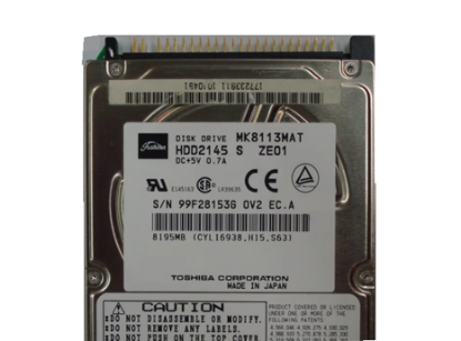 Picture of Toshiba MK8113MAT HDD 2.5" IDE 6GB-10GB 8.1G 8.5mm