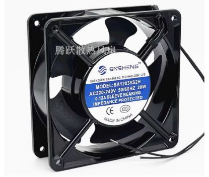 Picture of STK SA12038S2H Server - Square Fan AC 220/240A, 0.17A, 120x120x38mm, 2-Wire