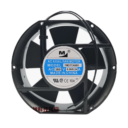 Picture of Huaxia Hengtai YM317ANB1 Server - Round Fan 380V0.26A, Steel, rf172x120x51mm, 2W