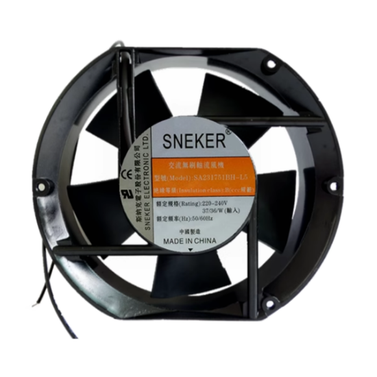 Picture of SNEKER SA231751BH-L5 Server - Round Fan 220V37W, Steel, rf175x150x51mm, 2W
