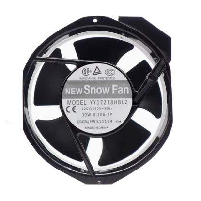 Picture of SNOW FAN / YONGYIHAO YY17238HBL2 Server - Round Fan 220V0.20A, Steel, rf172x150x38mm, 2W