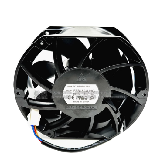 Picture of Delta Electronics FFB1524UHG  Server - Round Fan Steel, YQY, rd172x150x51, 2w, DC 24V 4.8A 