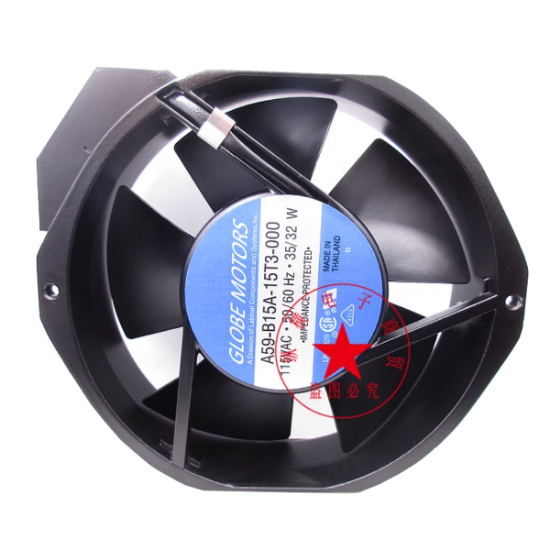 Picture of Globe Motors A59-B15A-15T3-000 Server - Round Fan Steel, rd172x150x38, 0w, AC 115V 32W