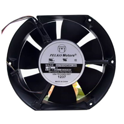 Picture of PELKO G1751H24BALB2 Server - Round Fan Steel, rd172x150x51, 4w, DC 24V 0.6A