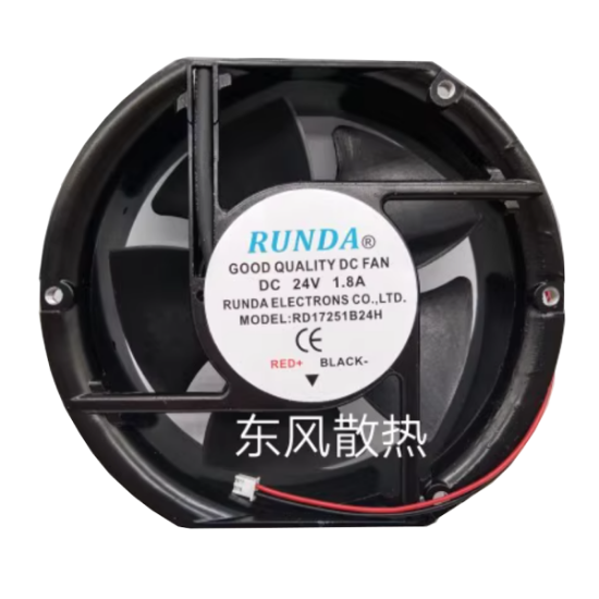 Picture of RUNDA RD17251B24H Server - Round Fan Steel, rd172x150x51, 2w, DC 24V 0.65A 