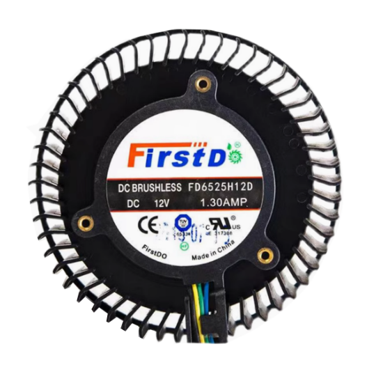 Picture of Firstd FD6525H12D Server - Round Fan FD6525H12D, DC 12V 1.3A, 65x65x25mm