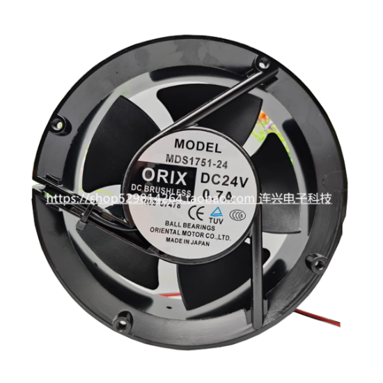 Picture of ORIX MDS1751-24 Server - Round Fan DC 24V 0.7A, 172x150x51mm, 2-wire