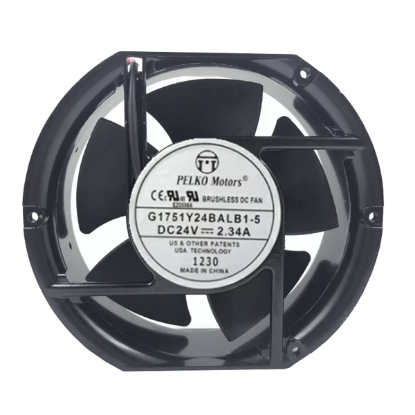 Picture of PELKO G1751Y24BALB1-5 Server - Round Fan DC 24V 2.34A, 172x152x51mm, 2-wire