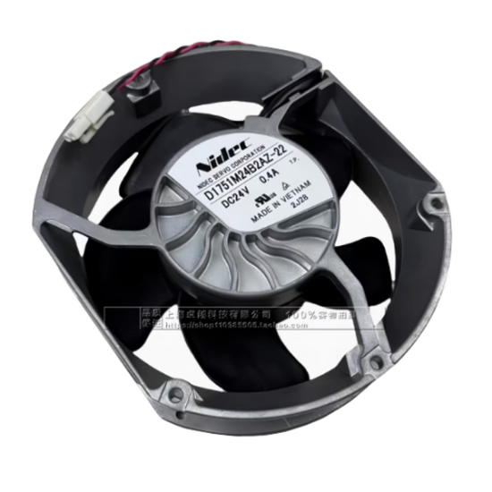 Picture of Japan Servo D1751M24B2AZ-22 Server - Round Fan DC 24V 0.40A, 172x150x51mm, 2-Wire