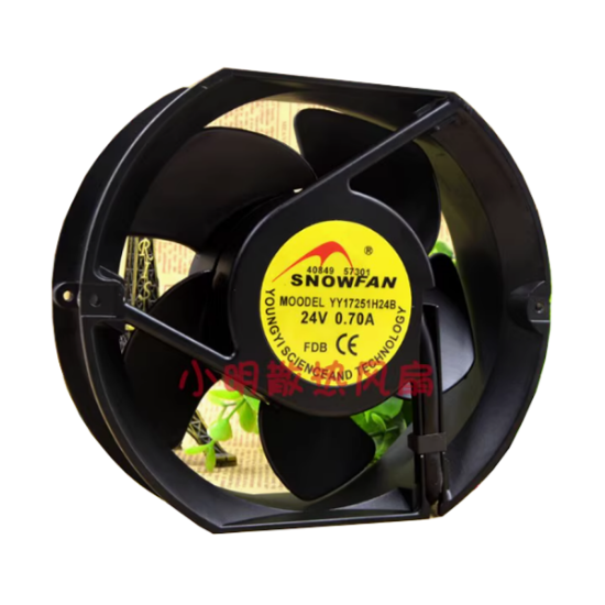 Picture of SNOW FAN / YONGYIHAO YY17251H24B Server - Round Fan DC 24V 0.70A, 172x150x51mm, 2-wire