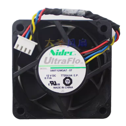 Picture of Nidec U60T12MGA7-57 Server-Square Fan U60T12MGA7-57, 7720H 64 E.P.