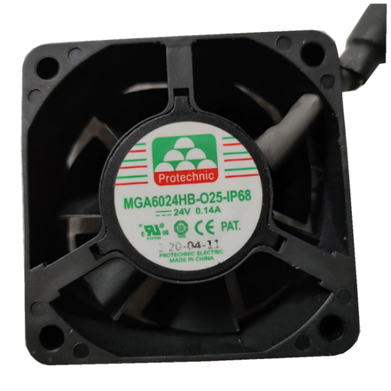 Picture of Protechnic Magic MGA6024HB-O25-IP68Server-Square Fan DC 24V 0.14A, 60x60x25mm, 2-wire 