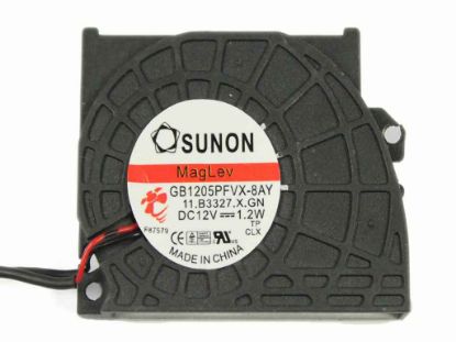 Picture of SUNON GB1205PFVX-8AY Server - Blower Fan 11.B3327.X.GN, bw52x40x10, w220x2x2, 12V 1.2W