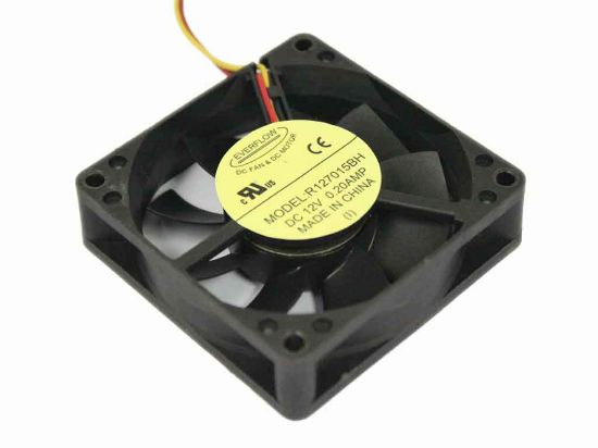 Picture of Everflow R127015BH Server - Square Fan sq70x70x15, w50x3x3, 12V 0.20A