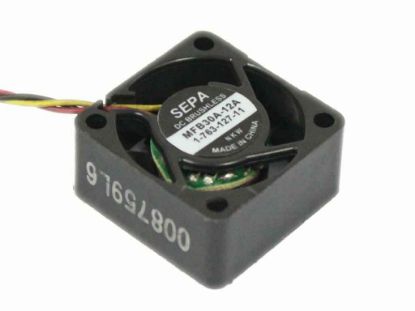 Picture of SEPA MFB30A-12A Server - Square Fan sq30x30x10mm, 3-wire, DC 12V 0.08A, 