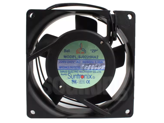 Picture of San Jun / Suntronic SJ9225HA2 Server - Square Fan sq92x92x25, 2w, AC 240V 0.07A