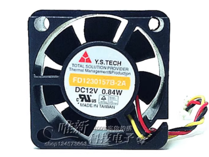 Picture of Y.S TECH FD1230157B-2A Server-Square Fan FD1230157B-2A