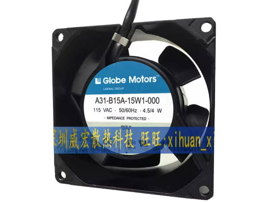 Picture of Globe Motors A31-B15A-15W1-000 Server-Square Fan A31-B15A-15W1-000