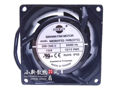 Picture of SINWAN M838AP22-1WB Server-Square Fan M838AP22-1WB