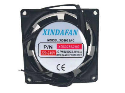 Picture of XINDAFAN XD8025AC Server-Square Fan XD8025AC, P/N: XD8025A2HS