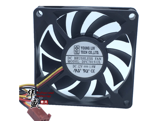 Picture of Young Lin Tech DFC701512L Server-Square Fan DFC701512L