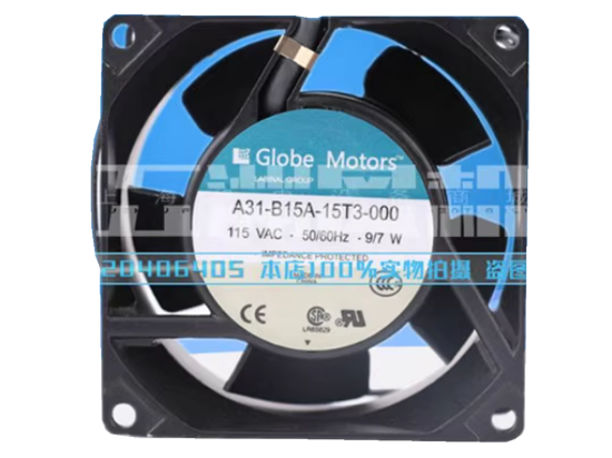 Picture of Globe Motors A31-B15A-15T3-000 Server-Square Fan A31-B15A-15T3-000