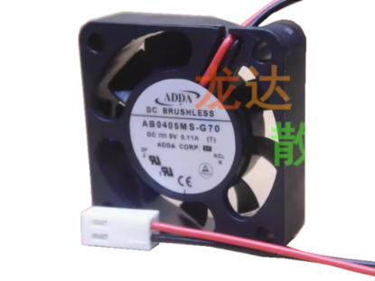 Picture of ADDA AB0405MS-G70 Server-Square Fan DC 5V 0.11A, 40x40x10mm, 120mm, 2-Wire 2-Pin
