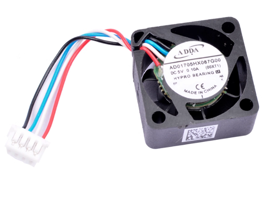 Picture of ADDA AD01705HX087G00 Server-Square Fan DC 5V 0.10A, 25x25x10mm, 4-Wire