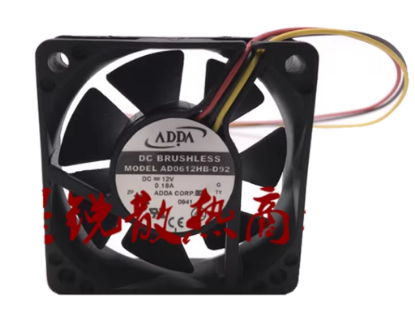 Picture of ADDA AD0612HB-D92 Server-Square Fan DC 12V 0.18A, 60x60x15mm, 3-Wire