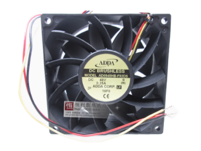 Picture of ADDA AD0948HB-F92DS Server-Square Fan G, DC 48V 0.25A, 90x90x25mm, 3-Wire
