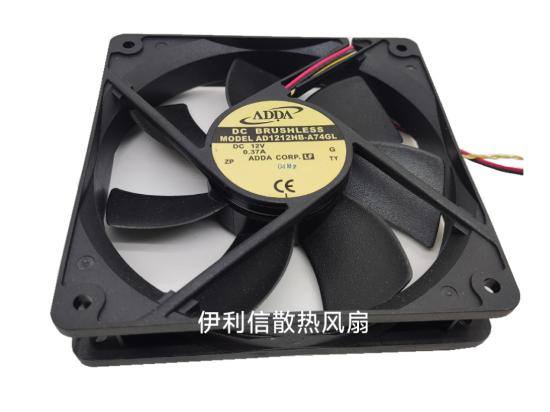 Picture of ADDA AD1212HB-A74GL Server-Square Fan  G, DC 12V 0.37A, 120x120x25mm, 4-Wire