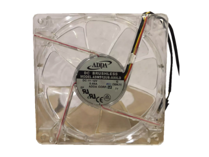 Picture of ADDA ADN512UB-A90LD Server-Square Fan ADN512UB-A90LD, G, Transparent, DC 12V 0.44A, 135x135x25mm, 4-Wire