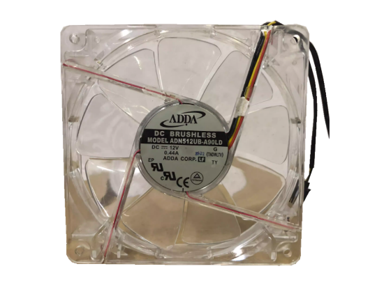 Picture of ADDA ADN512UB-A90LD Server-Square Fan ADN512UB-A90LD, G, Transparent, DC 12V 0.44A, 135x135x25mm, 4-Wire