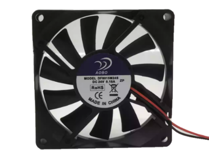 Picture of AOBO DF8015M24S Server-Square Fan DC 24V 0.18A, 80x80x15mm, 3-Wire