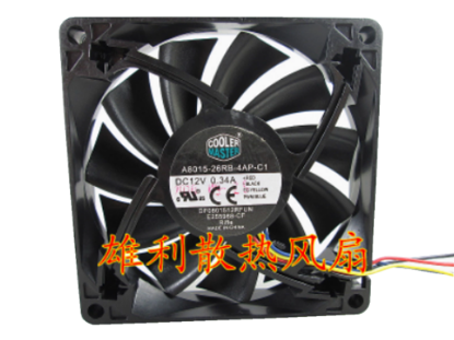 Picture of Cooler Master A8015-26RB-4AP-C1 Server-Square Fan A8015-26RB-4AP-C1