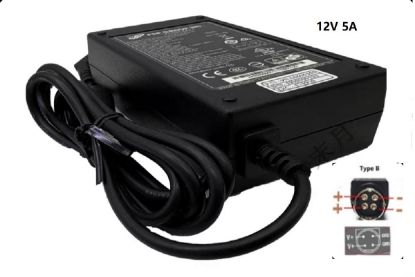 Picture of DC 12V 5A 4 Pin DIN IEC C14