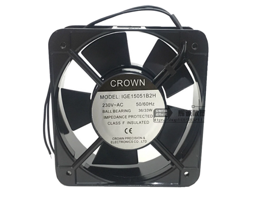 Picture of CROWN IGE15051B2H Server-Square Fan IGE15051B2H, Alloy Framed