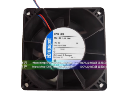 Picture of ebm-papst 8214 JH3 Server-Square Fan 8214 JH3