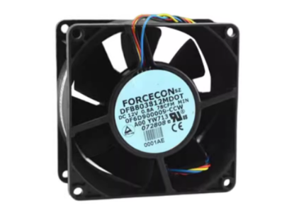 Picture of FORCECON DFB803812MDOT Server-Square Fan DFB803812MDOT